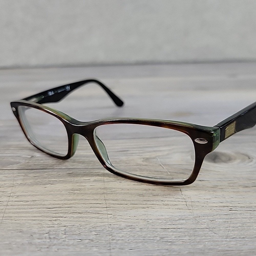 Ray-Ban RB5206 2445 Eyeglasses  Green Brown Tortoise 52-18-140 Frames Only‎